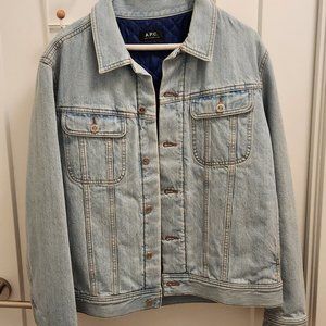 APC light blue jean denim jacket BNWOT Men's medium
